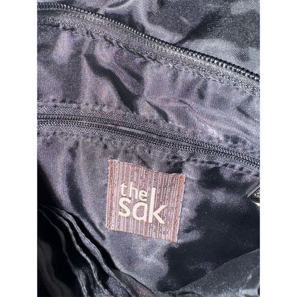 - The Sak Women's Black Crochet Crossbody Bag with Zip Closure - Picture 8 of 13